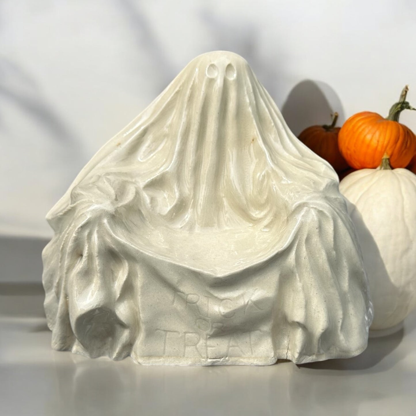 Trick-or-Treat Ghost Halloween Decor (Vintage)