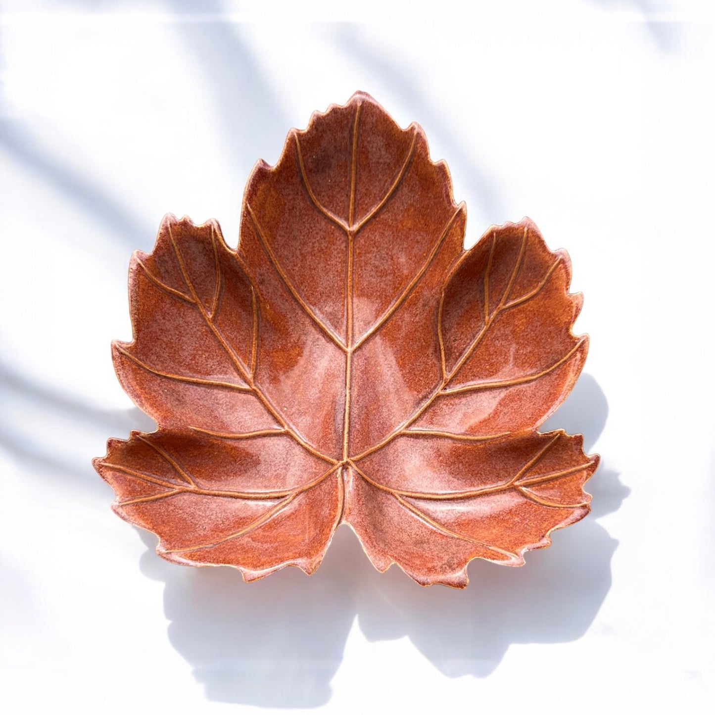 Orange Fall Leaf Tray