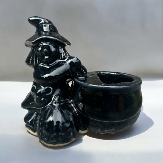 Witch & Kettle Halloween Decor (Vintage)